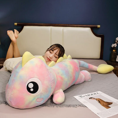 Vibrant Galaxy Rainbow Pasco the Lizard Plush Toy