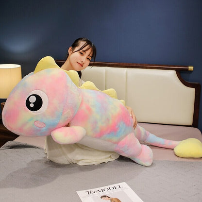 Vibrant Galaxy Rainbow Pasco the Lizard Plush Toy