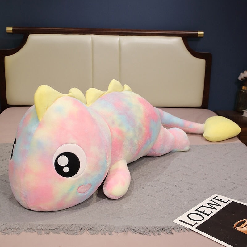 Vibrant Galaxy Rainbow Pasco the Lizard Plush Toy