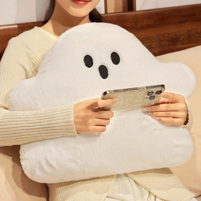 Dreamy Ghost White Cloud Plush Pillow for Ultimate Comfort