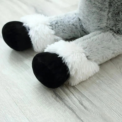 Luxuriously Soft and Adorable Giant Brown and Gray Horse Plush Toy