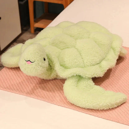Adorable Gigantic Fluffy Turtle Plush Toy