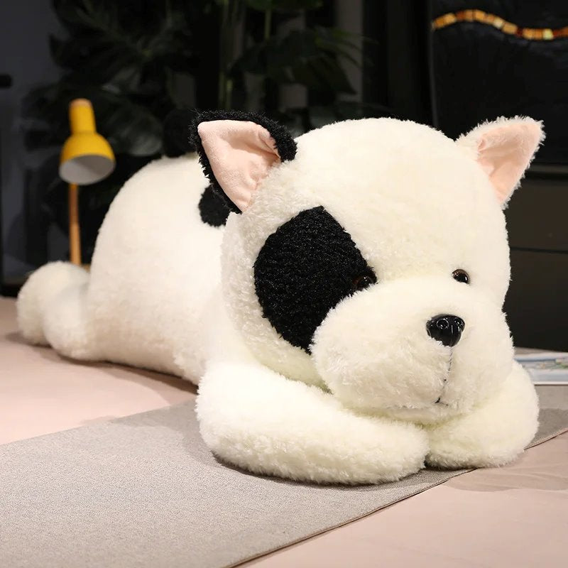 Enormous Soft and Adorable Black and White Dog Plush Toy