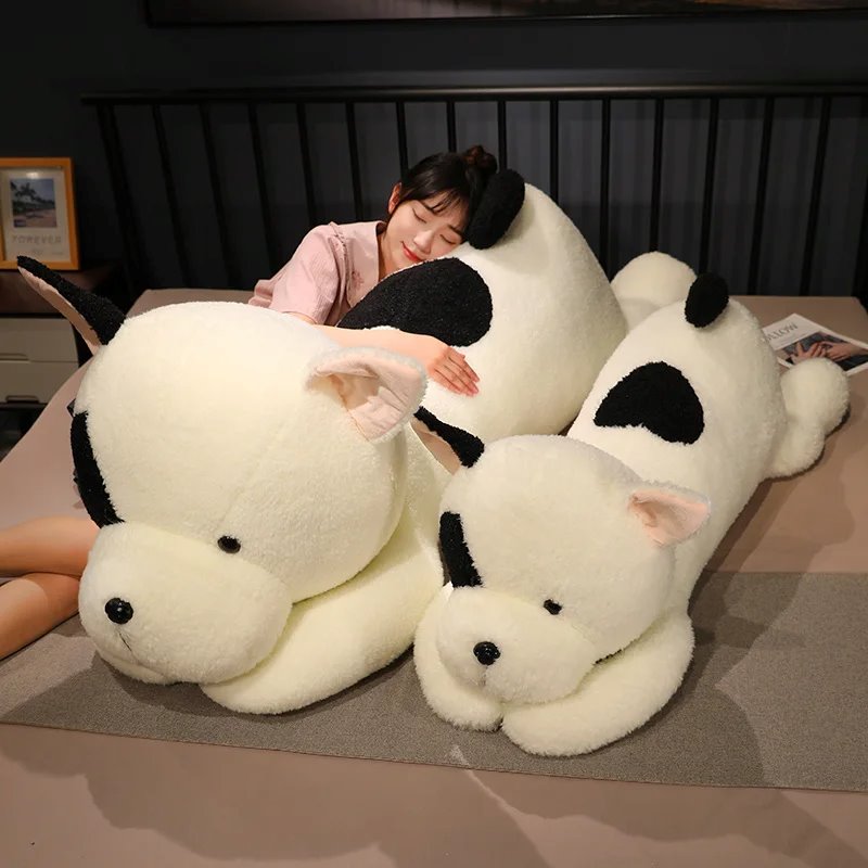 Enormous Soft and Adorable Black and White Dog Plush Toy