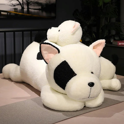 Enormous Soft and Adorable Black and White Dog Plush Toy
