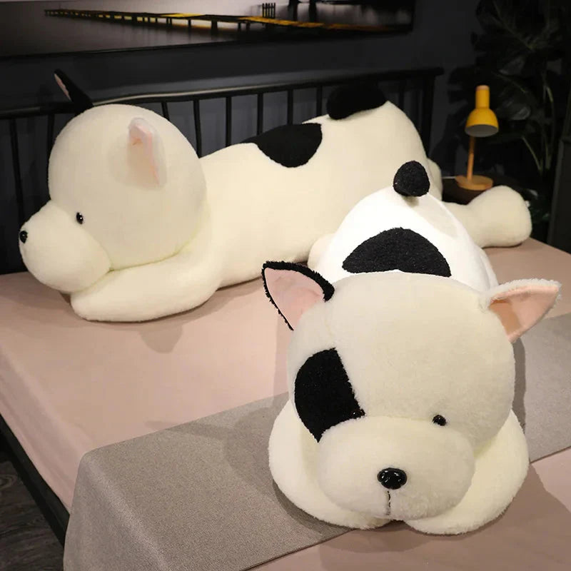 Enormous Soft and Adorable Black and White Dog Plush Toy