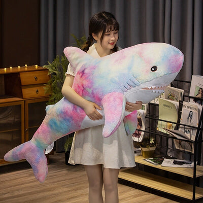 Adorable Oversized Plush Galaxy Shark - Perfectly Fuzzy!
