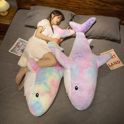 Adorable Oversized Plush Galaxy Shark - Perfectly Fuzzy!