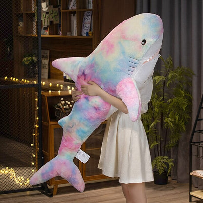 Adorable Oversized Plush Galaxy Shark - Perfectly Fuzzy!