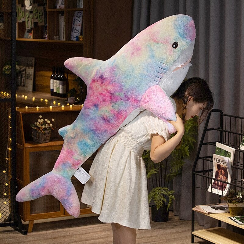 Adorable Oversized Plush Galaxy Shark - Perfectly Fuzzy!