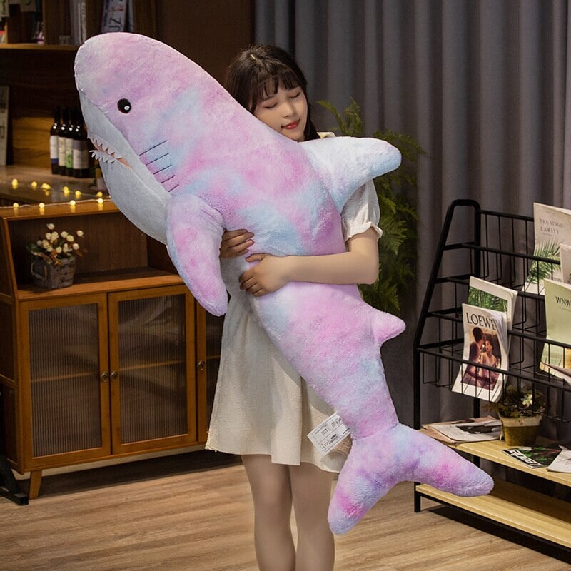 Adorable Oversized Plush Galaxy Shark - Perfectly Fuzzy!