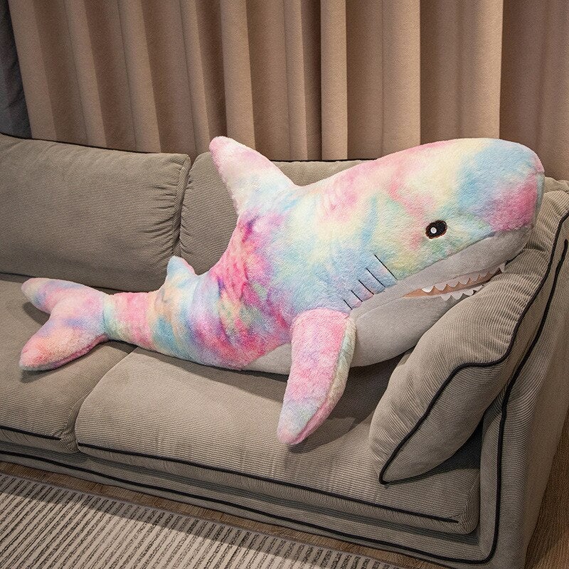 Adorable Oversized Plush Galaxy Shark - Perfectly Fuzzy!