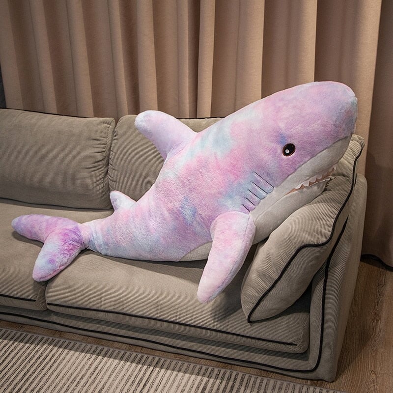 Adorable Oversized Plush Galaxy Shark - Perfectly Fuzzy!