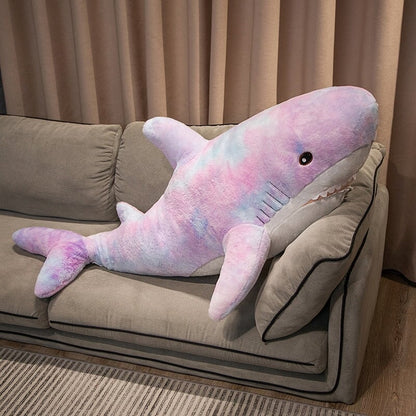 Adorable Oversized Plush Galaxy Shark - Perfectly Fuzzy!
