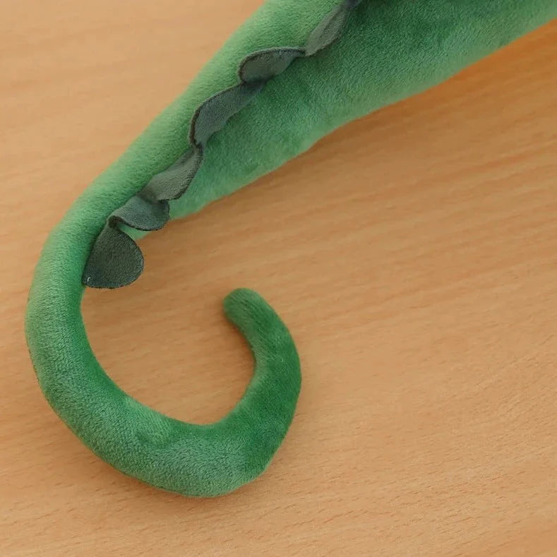 Extra-Large Green Chameleon Plush Toy