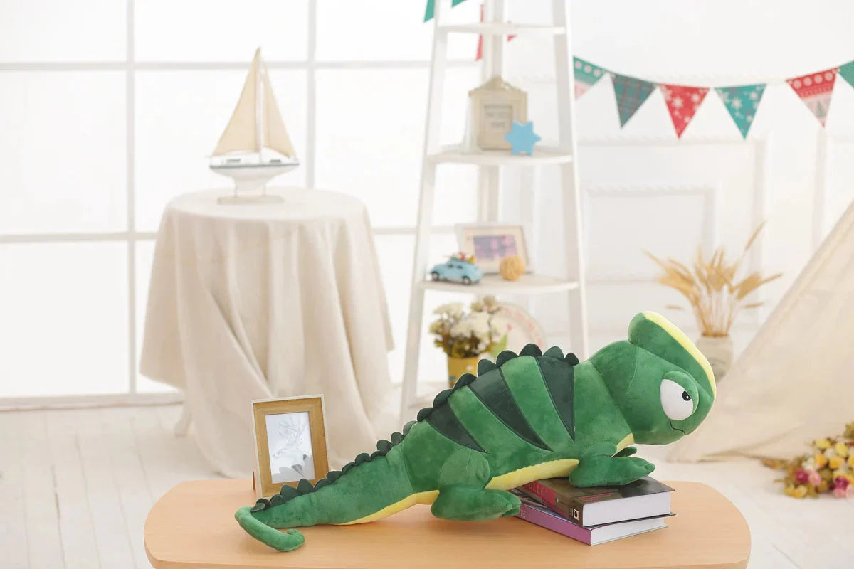 Extra-Large Green Chameleon Plush Toy