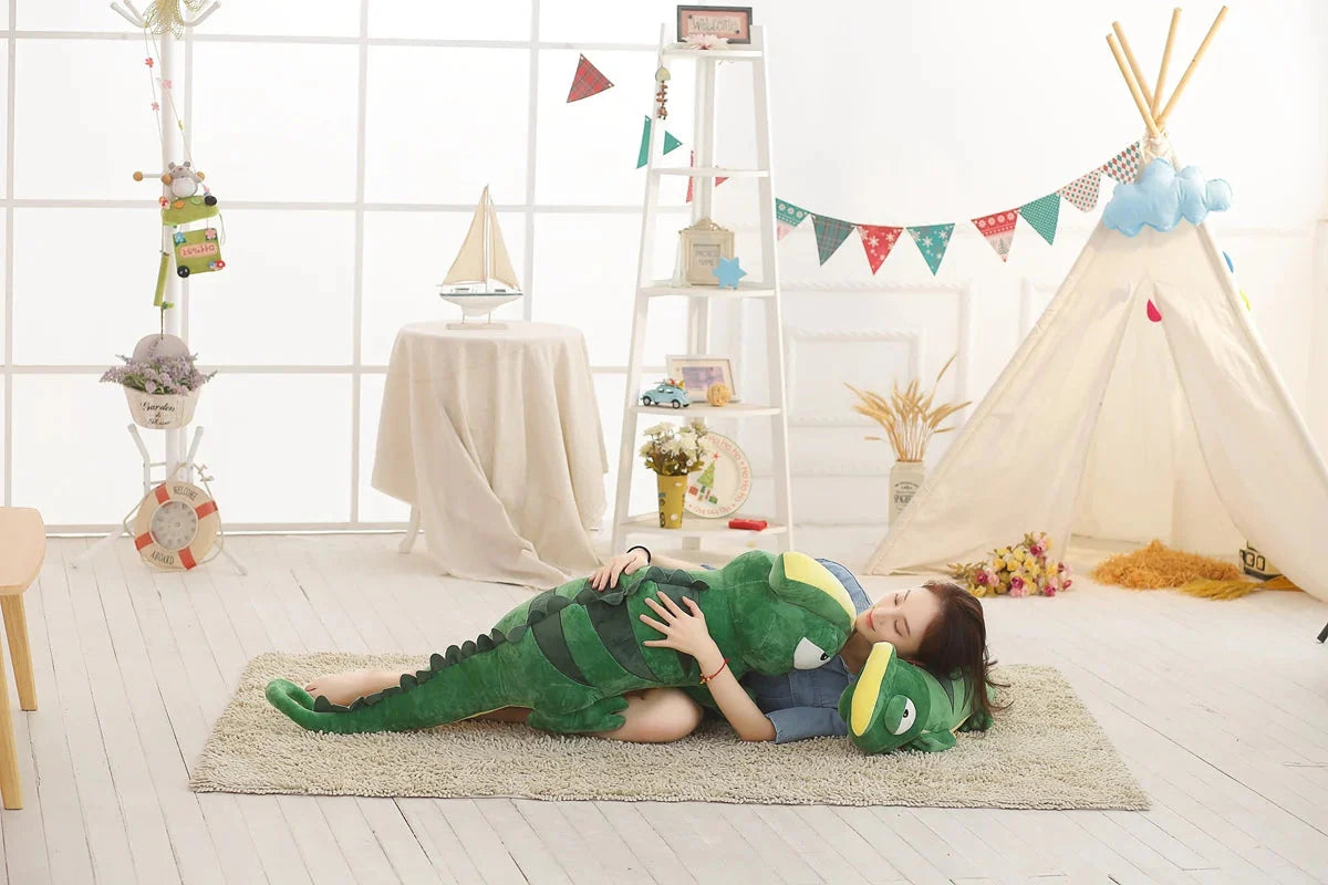 Extra-Large Green Chameleon Plush Toy