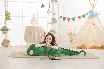 Extra-Large Green Chameleon Plush Toy