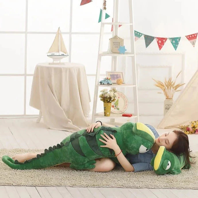 Extra-Large Green Chameleon Plush Toy