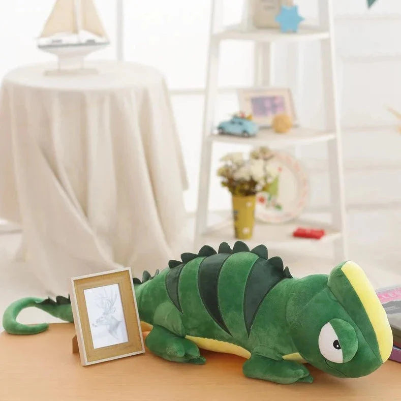 Extra-Large Green Chameleon Plush Toy