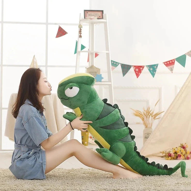 Extra-Large Green Chameleon Plush Toy