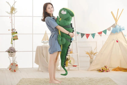 Extra-Large Green Chameleon Plush Toy