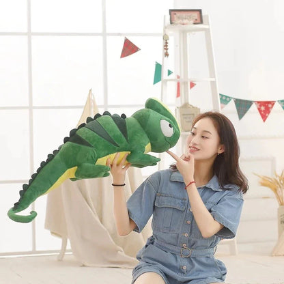 Extra-Large Green Chameleon Plush Toy