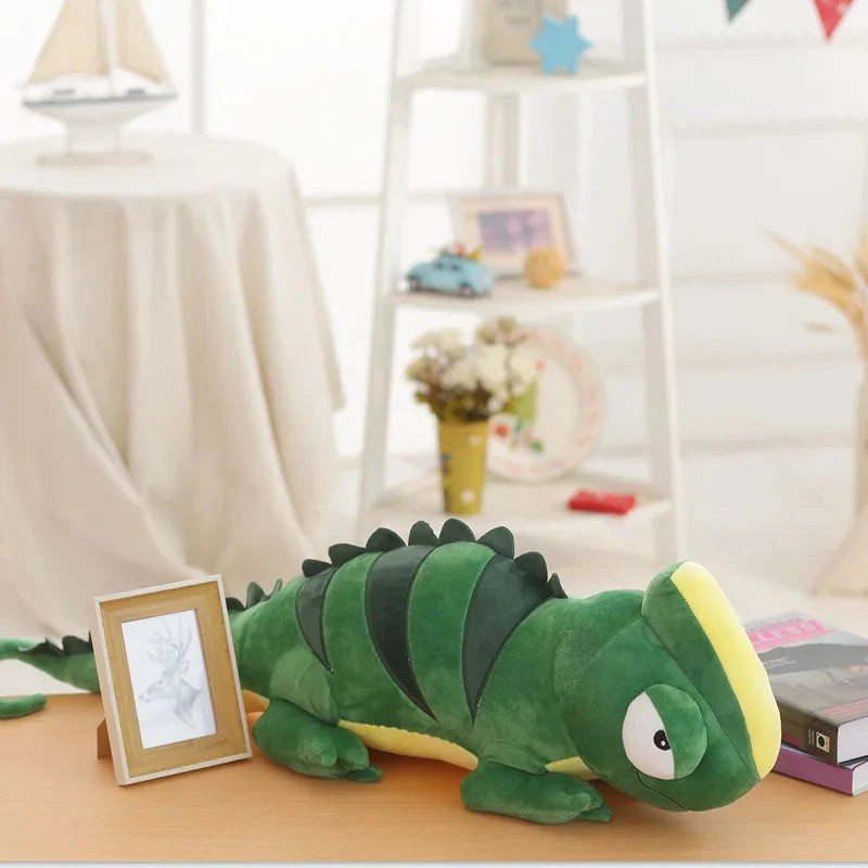 Extra-Large Green Chameleon Plush Toy