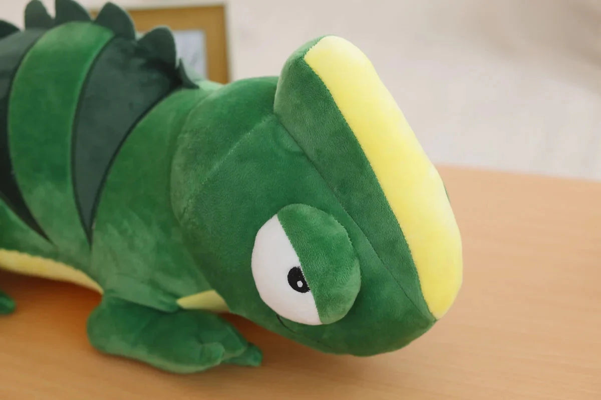 Extra-Large Green Chameleon Plush Toy