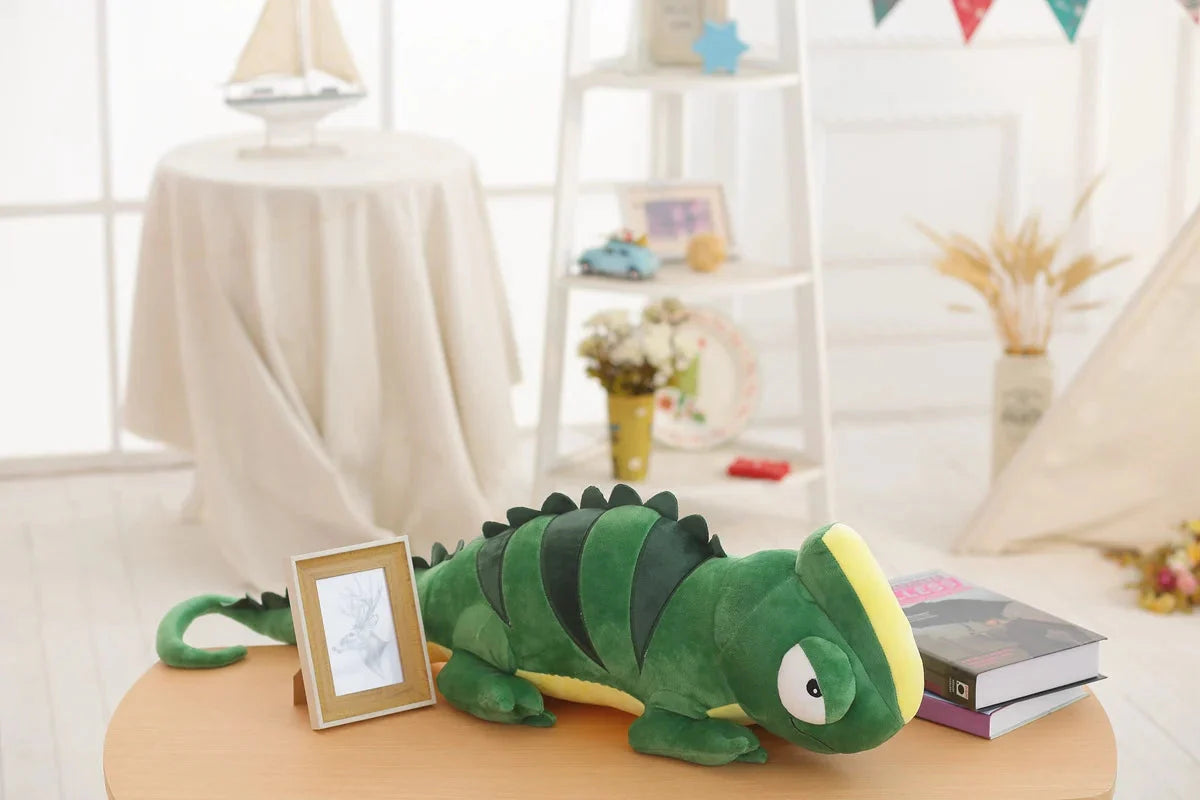 Extra-Large Green Chameleon Plush Toy