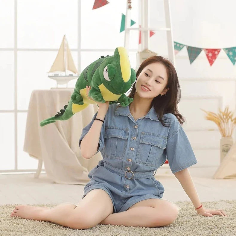 Extra-Large Green Chameleon Plush Toy