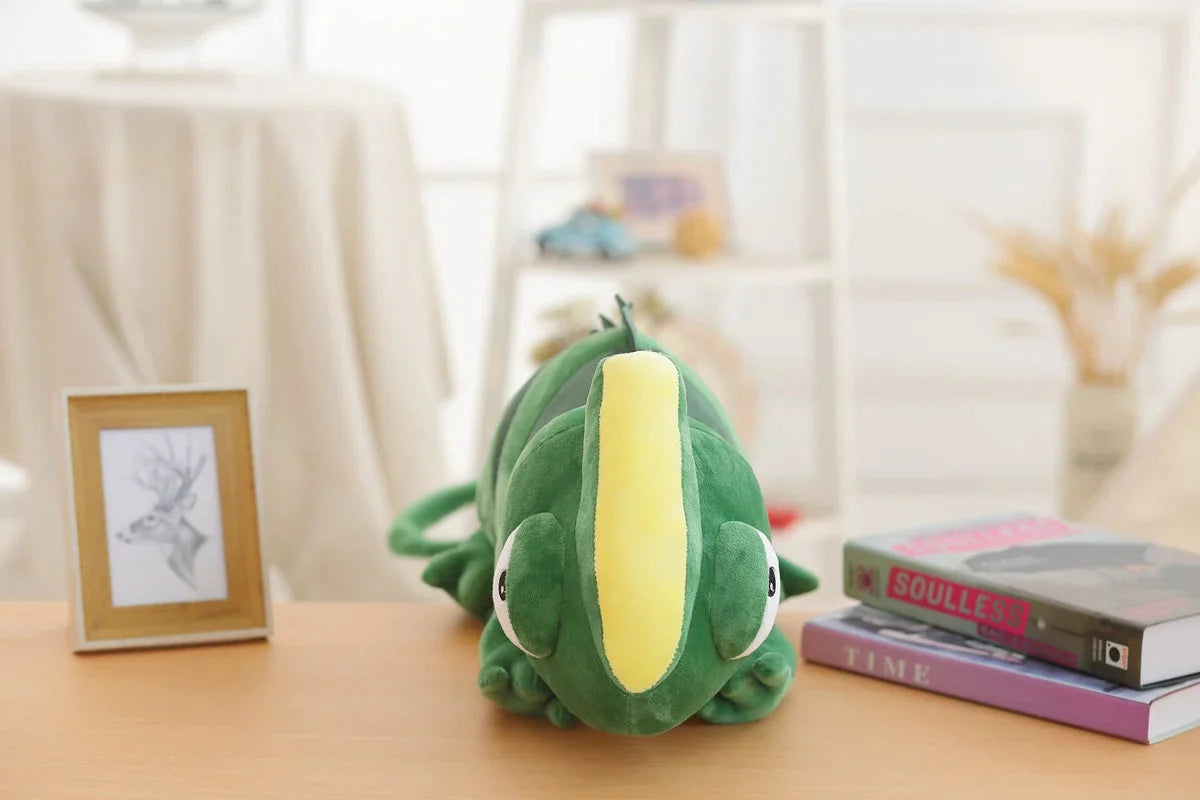 Extra-Large Green Chameleon Plush Toy