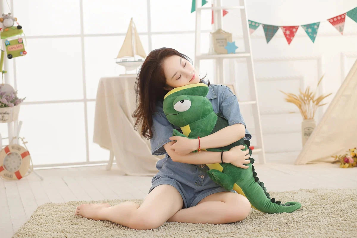 Extra-Large Green Chameleon Plush Toy