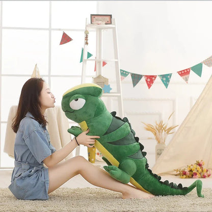 Extra-Large Green Chameleon Plush Toy
