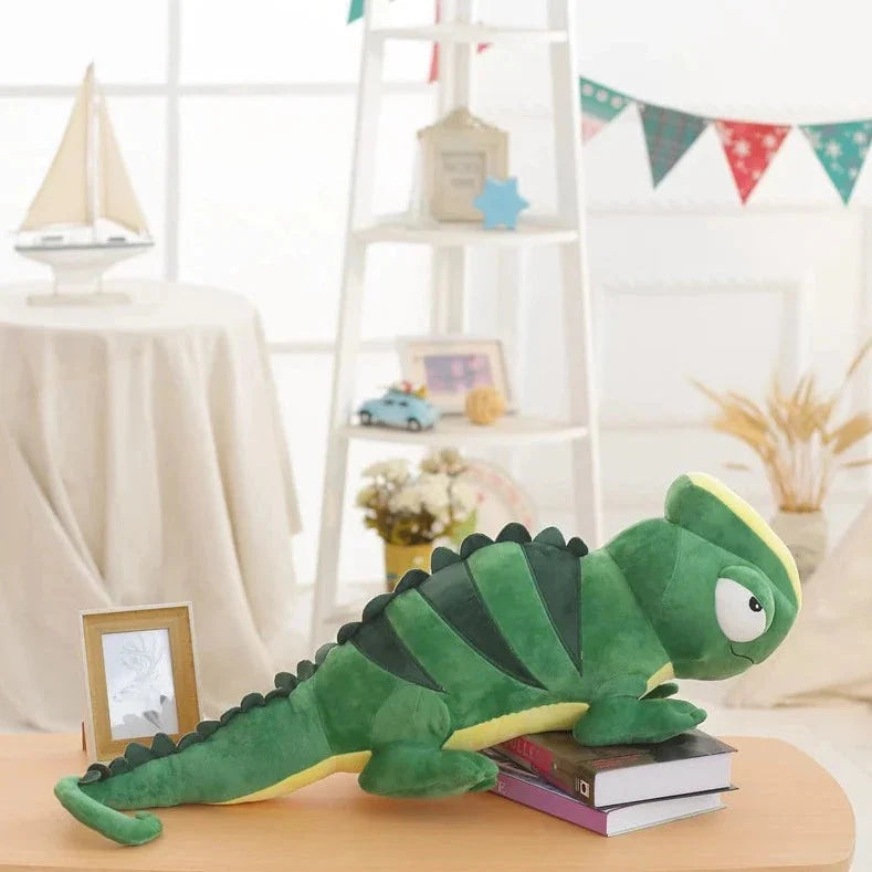 Extra-Large Green Chameleon Plush Toy