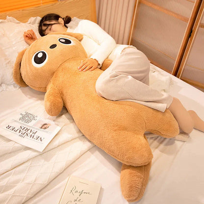 Adorable Giant Kawaii Ginger and Black Gray Dog Plushies in Cute Doll Shape
