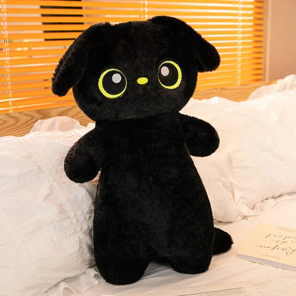 Adorable Giant Kawaii Ginger and Black Gray Dog Plushies in Cute Doll Shape