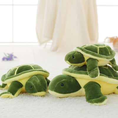 Adorable Green Kawaii Chonky Sea Turtle Plush Toy