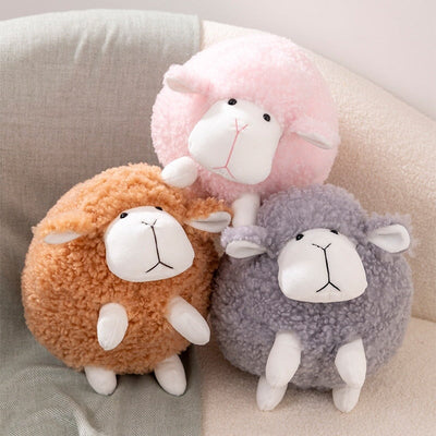 Adorably Grumpy Fluffy Sheep Plush Toys