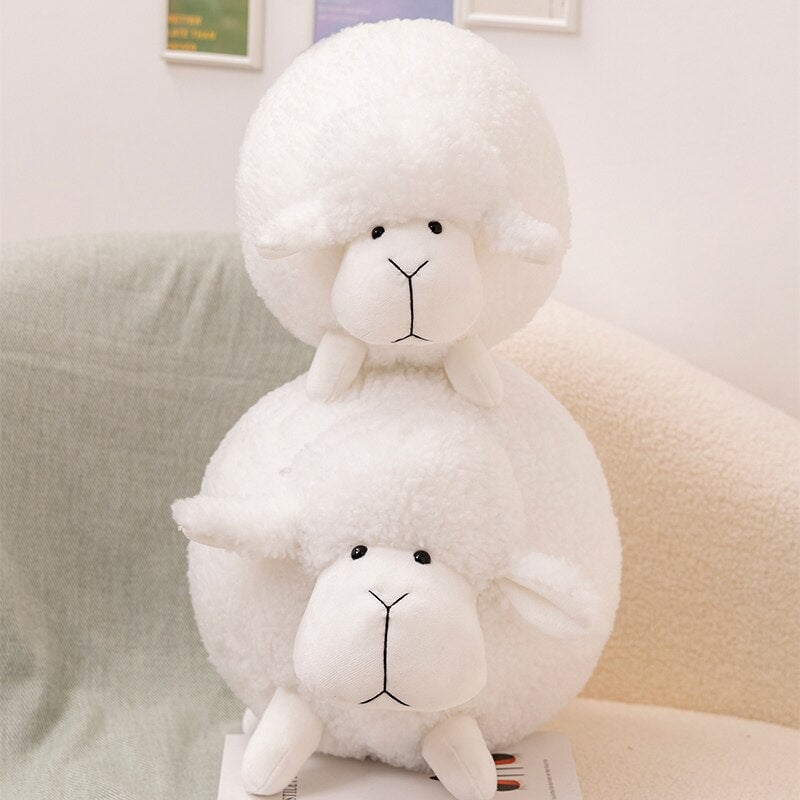 Adorably Grumpy Fluffy Sheep Plush Toys