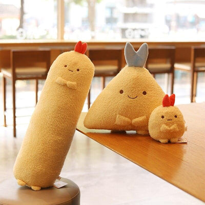 Delightful Family-Size Plushies Inspired by Japanese Fried Shrimp Tempura!