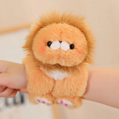 Adorable Kawaii Animal Plushie Wristband Collection with Slap Snap Feature
