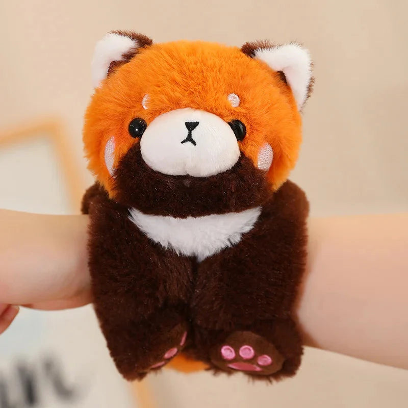 Adorable Kawaii Animal Plushie Wristband Collection with Slap Snap Feature