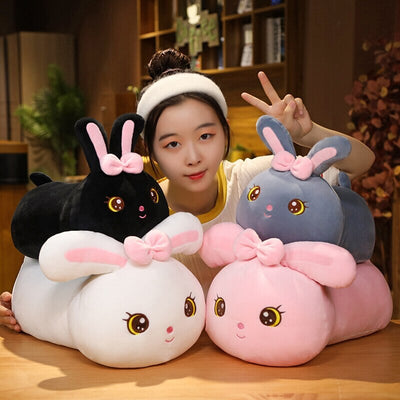 Adorable Kawaii Bunny Long Plush Pillow