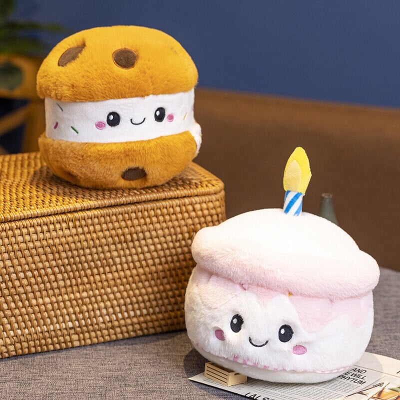Adorable Strawberry Muffin Cake Plushie - Sweet Bakery Delight!