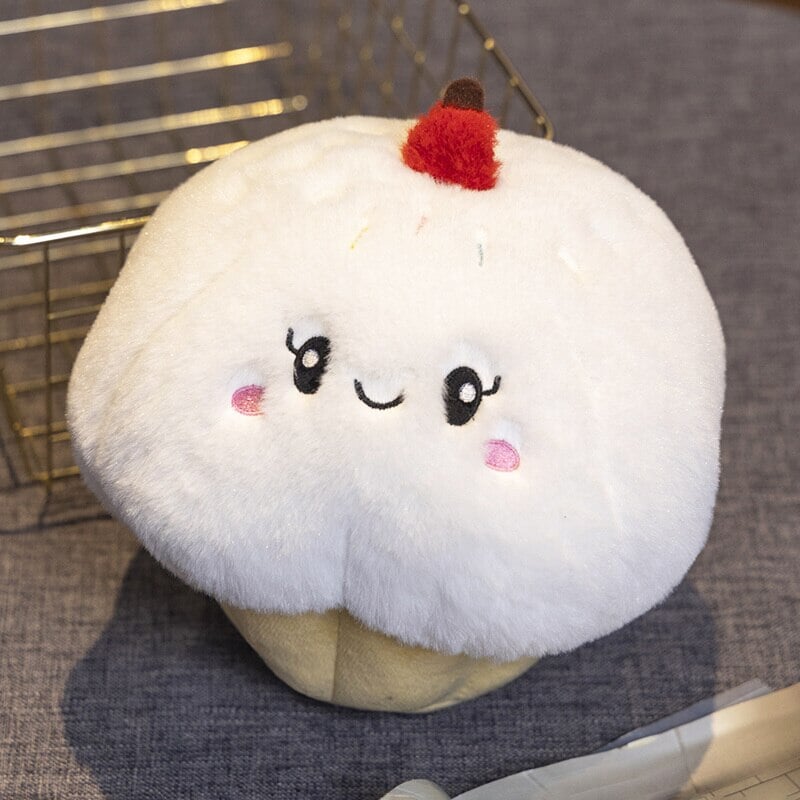 Adorable Strawberry Muffin Cake Plushie - Sweet Bakery Delight!