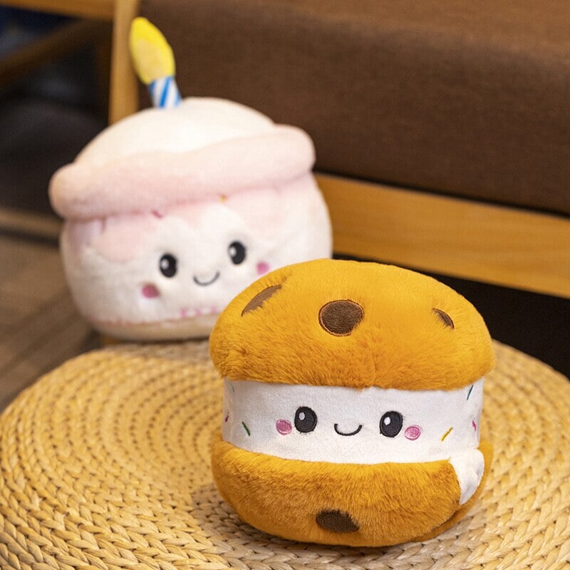 Adorable Strawberry Muffin Cake Plushie - Sweet Bakery Delight!