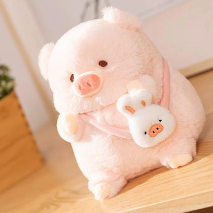 Adorable Chunky Pig Plushie with a Flower – Perfect for Cuddles!