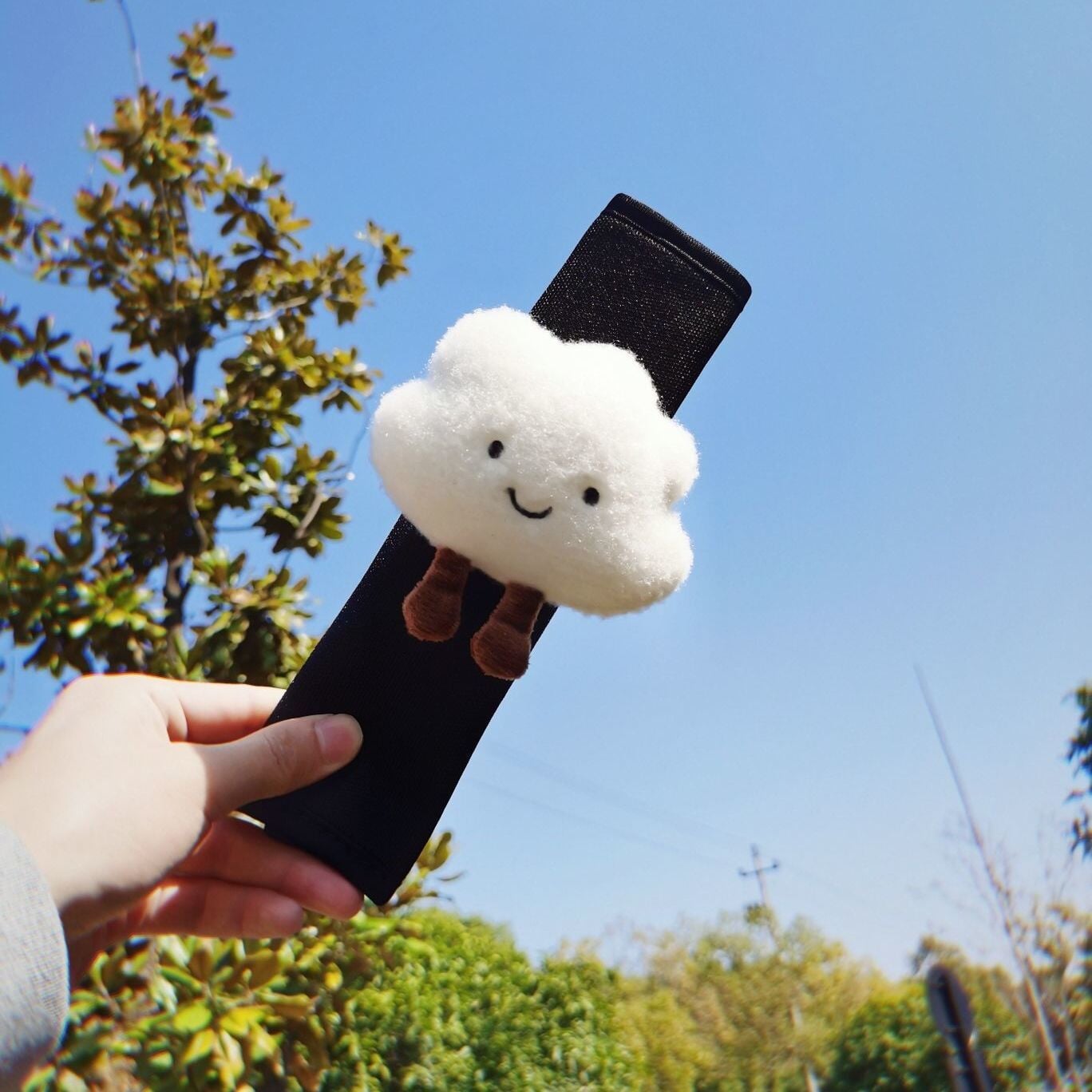 Adorable Kawaii Cloud Plush Car Seat Belt Strap Cover - Ultimate Comfort Accessory!