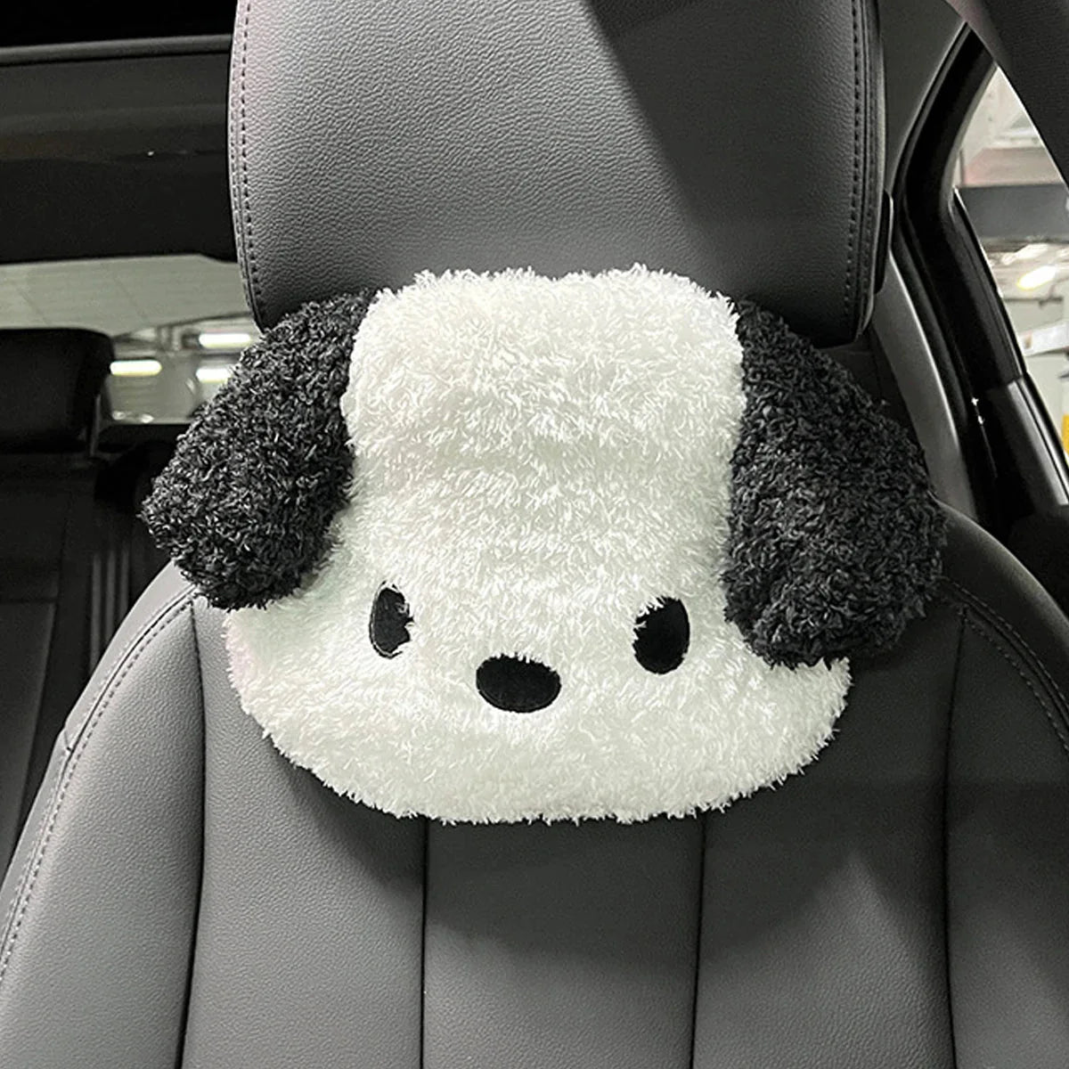 Adorable Kawaii Dog Plush Pillow for Car Headrests